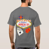 Gebied 51-ik heb Lucky- T-shirt (Achterkant)