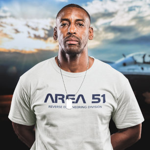 Gebied 51 Integraal gebruik Alien UFO-paranormaal T-shirt