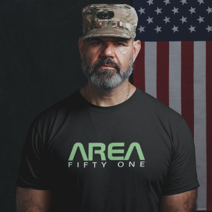 Gebied 51 Koelkleding Alien UFO Paranormal Black T-shirt