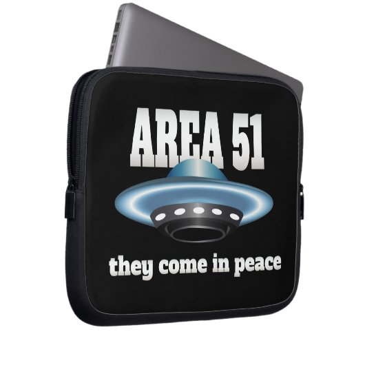 Gebied 51 laptop sleeve (Voorkant Rechts)