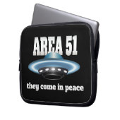 Gebied 51 laptop sleeve (Voorkant Links)