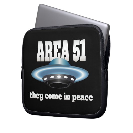 Gebied 51 laptop sleeve (Voorkant Links)