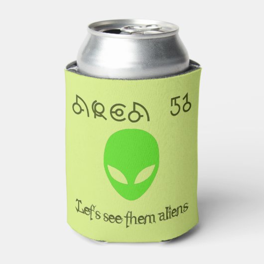 Gebied 51 Laten we ze aliens zien Blikjeskoeler (Blikje Voorkant)