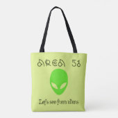 Gebied 51 Laten we ze aliens zien Tote Bag (Achterkant)