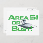 Gebied 51 of Bust! Briefkaart (Voorkant / Achterkant)