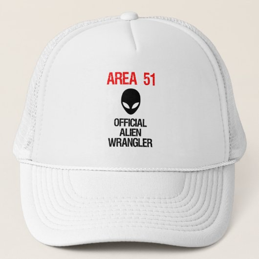 Gebied 51 Officiële Alien Wrangler Funny Trucker Pet (Voorkant)