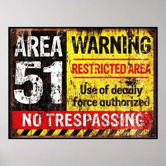 GEBIED 51 POSTER (Voorkant)