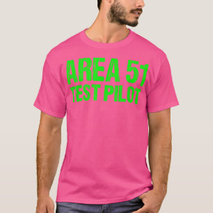 Gebied 51 Proefpiloot Retro Halloween Costume Rosw T-shirt