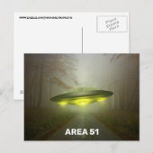 GEBIED 51 RUIMTEVAART UFO ART-Briefkaarten Briefkaart (Voorkant / Achterkant)