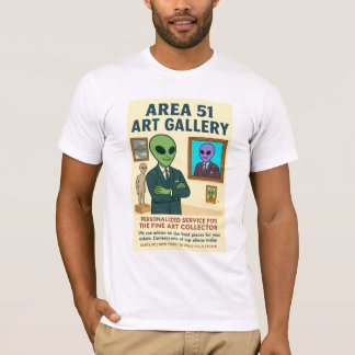 Gebied 51 Santa Fe Art Gallery Roswell Aliens 1950 T-shirt
