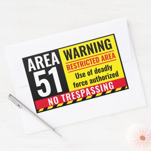 GEBIED 51 Sticker (Envelop)