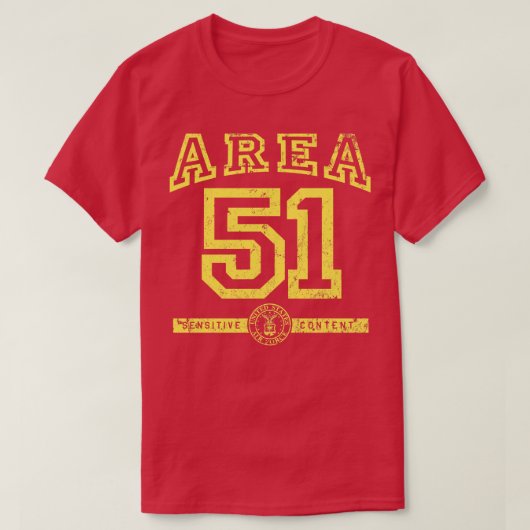 Gebied 51 t-shirt (Design voorkant)