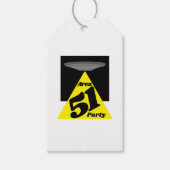 Gebied 51 UFO, geboortedag Cadeaulabel (Voorkant)