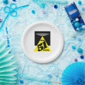 Gebied 51 UFO, geboortedag Papieren Bordje (Feest)