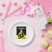 Gebied 51 UFO, geboortedag Papieren Bordje (Feest)