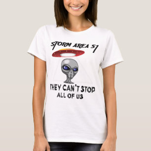 Gebied 51 van het storm kunnen niet iedereen stopp t-shirt