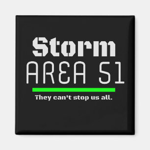 Gebied 51 van het storm zij kunnen ons niet alle G Magneet