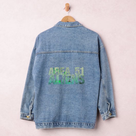 Gebied 51 vreemdelingen t shirt denim jacket (Hangar)