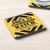 Gebied 52 Horloge van de Buurgroep Drankjes Onderzetter (Linkerzijde)