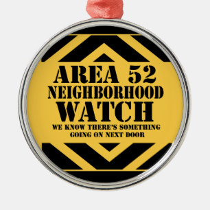Gebied 52 Volwassenenwacht Metalen Ornament