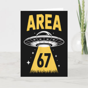 Gebied 67 Grappige Ufo Ruimteschip 6 7 Alien Thema Kaart