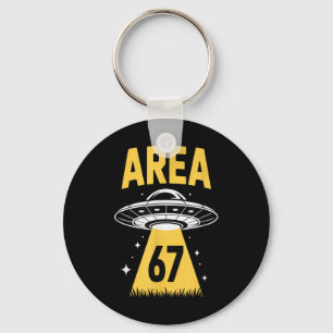 Gebied 67 Grappige Ufo Ruimteschip 6 7 Alien Thema Sleutelhanger