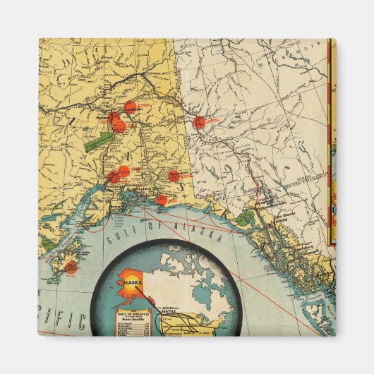 Gebied Alaska Magneet (Voorkant)