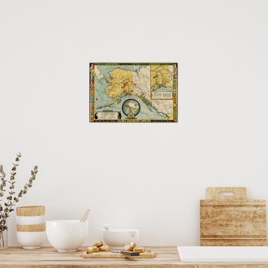 Gebied Alaska Poster (Keuken)