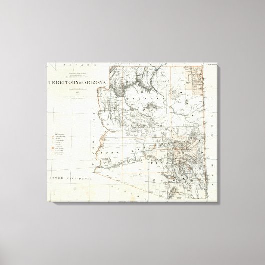 Gebied Arizona Canvas Afdruk (Voorkant)