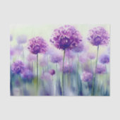 Gebied Bloemen-Allium, c) Waterverf Tissuepapier (Voorkant)