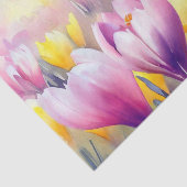 Gebied Bloemen-Crocus (D) Waterverf Tissuepapier (Detail)