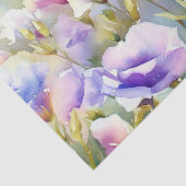 Gebied Bloemen-Lisianthus (D) Waterverf Tissuepapier (Detail)