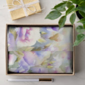 Gebied Bloemen-Lisianthus (D) Waterverf Tissuepapier (Geschenk)