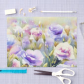 Gebied Bloemen-Lisianthus (D) Waterverf Tissuepapier (Craft)