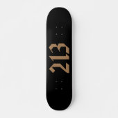 Gebied Code 213 (Los Angeles) Persoonlijk Skateboard (Voorkant)
