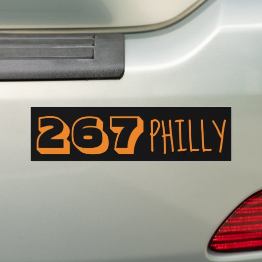 Gebied Code 267 - Philly Bumpersticker (Op auto)