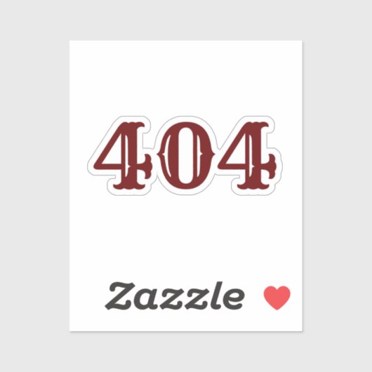 Gebied Code 404 (Atlanta, GA) Sticker (Vel)