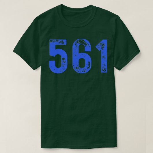 Gebied Code 561 voor Palm Beach County Florida Pal T-shirt (Design voorkant)