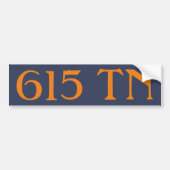 Gebied Code 615 (Nashville) Bumpersticker (Voorkant)