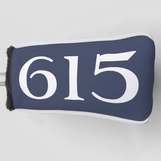 Gebied Code 615 (Nashville) Golfheadcover (Voorkant)