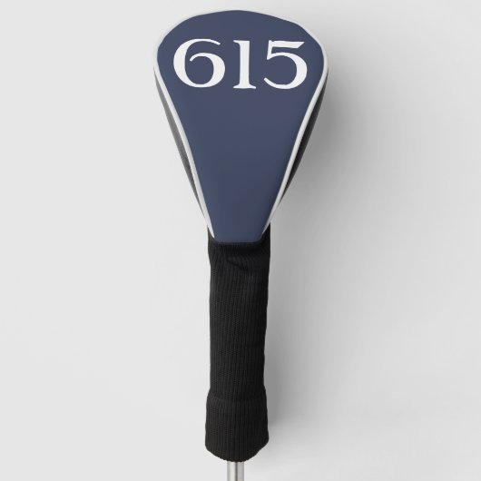 Gebied Code 615 (Nashville) Golfheadcover (Voorkant)