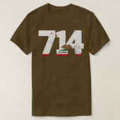 Gebied Code 714 Anaheim California TShirt (Design voorkant)