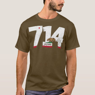 Gebied Code 714 Anaheim California TShirt