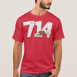 Gebied Code 714 Anaheim California TShirt 1