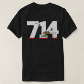 Gebied Code 714 Anaheim California TShirt 3 (Design voorkant)
