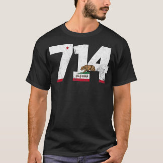 Gebied Code 714 Anaheim California TShirt 3