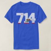 Gebied Code 714 Anaheim California TShirt 4 (Design voorkant)