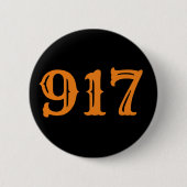Gebied Code 917 (New York City) Button (Voorkant)