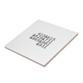 Gebied Codes Tennesse Tegeltje (Zijkant)