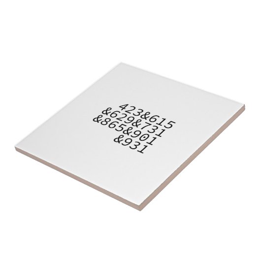 Gebied Codes Tennesse Tegeltje (Zijkant)